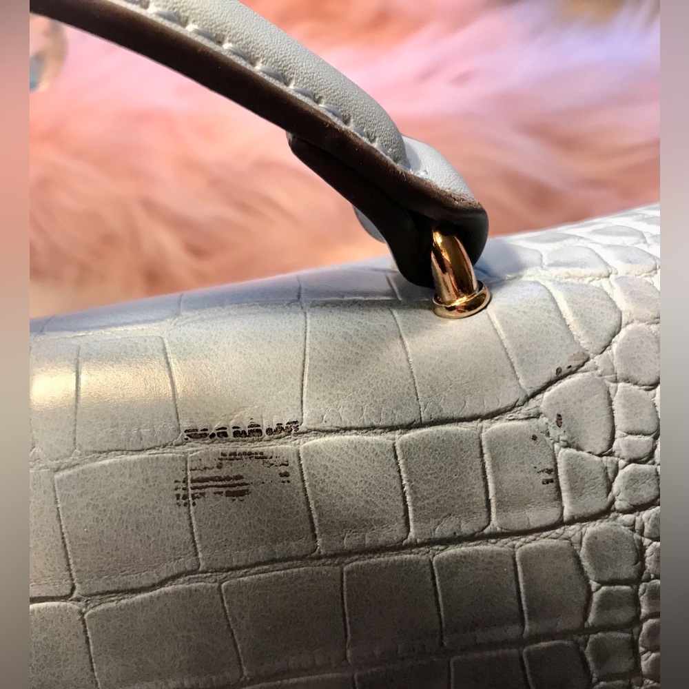 Iman Convertible Handbag Floral and Croc - Picture 8 of 8